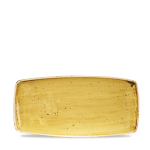 Stonecast Mustard Seed Yellow X Squared Oblong Plate 11.75" x12 Stonecast Mustard Seed Yellow X Squared Oblong Plate 11.75" x12
