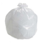 White Pedal Bin Liner 30Lt 11x17x18" x100