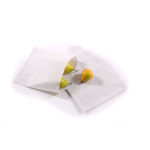 6x6" White Paper Sulphite Bags Strung x1000