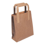Small Brown Take-Away Bag 7x10x8.5" x250