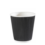 10oz Black Triple Ripple Wall Cups x500