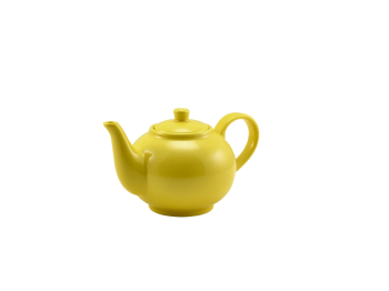 GenWare Porcelain Yellow Teapot 45cl/15.75oz x6