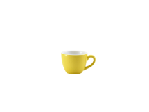 GenWare Porcelain Yellow Bowl Shaped Espresso Cup 9cl/3oz x6