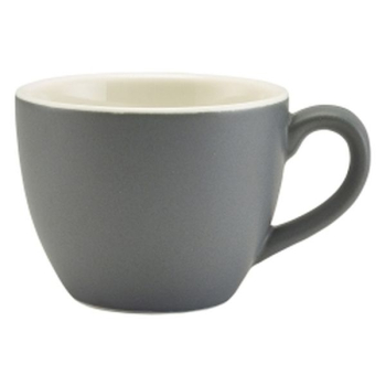 GenWare Porcelain Matt Grey Bowl Shaped Espresso Cup 9cl/3oz x6 GenWare Porcelain Matt Grey Bowl Shaped Espresso Cup 9cl/3oz x6