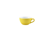 GenWare Porcelain Yellow Bowl Shaped Cup 17.5cl/6oz x6