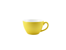 GenWare Porcelain Yellow Bowl Shaped Cup 34cl/12oz x6