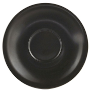 GenWare Porcelain Matt Black Saucer 13.5cm x6