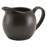 GenWare Porcelain Matt Black Jug 14cl/5oz x6 GenWare Porcelain Matt Black Jug 14cl/5oz x6