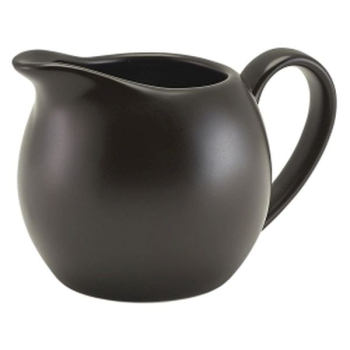 GenWare Porcelain Matt Black Jug 14cl/5oz x6 GenWare Porcelain Matt Black Jug 14cl/5oz x6