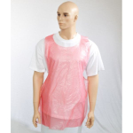 Aprons Red Dispoaable 40x26" x12Mu x100