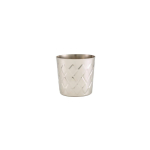 Diamond Pattern S/S Serving Cup 8.5x8.5cm x12 Diamond Pattern S/S Serving Cup 8.5x8.5cm x12
