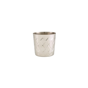 Diamond Pattern S/S Serving Cup 8.5x8.5cm x12 Diamond Pattern S/S Serving Cup 8.5x8.5cm x12