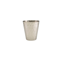 Hammered Stainless Steel Conical Serving Cup 9x10cm x12