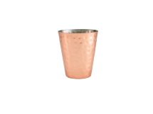 Hammered Copper Plated Conical Serving Cup 9 x 10cm x12