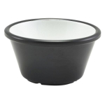 Two Tone Melamine Ramekin Black And White 59ml/2oz x24