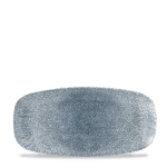 Raku Topaz Blue Oblong Chefs Plate (No3) 11.75x6" x12 Raku Topaz Blue Oblong Chefs Plate (No3) 11.75x6" x12