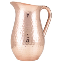 Hammered Copper Plated Water Jug 2L/67.6oz