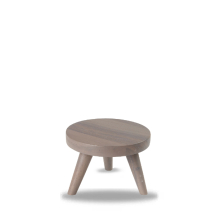 Wood Round Grey Small Stand 15X10Cm x4