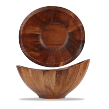 Wood  Large Moonstone Bowl 23.5X22X12.5Cm x4