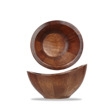 Wood  Small Moonstone Bowl 14X13.5X18Cm x4