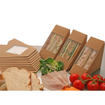 Bio Deep Fill Kraft Paper Wedges x500