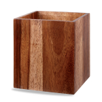 Wood  Buffet Cube - Large 7.2" Op Stk 2