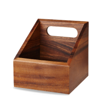 Wood Square Medium Wooden Carrier 6inch x4