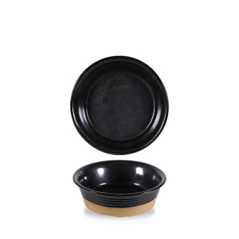 Black Igneous  Large Pie Dish 19.3oz x6 Black Igneous  Large Pie Dish 19.3oz x6