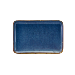 Terra Porcelain Aqua Blue Rectangular Platter 30x20cm x3
