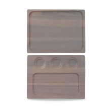 Wood Square Grey Deli Board 13inchX9.6inch x4