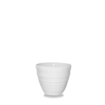 White Ripple Dipper Pot 4oz x12 White Ripple Dipper Pot 4oz x12