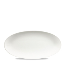 White Oval Chefs Plate 11 4/5X5 3/4inch x12