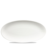 White Oval Chefs Plate 13 3/4X6 3/4" x6 White Oval Chefs Plate 13 3/4X6 3/4" x6