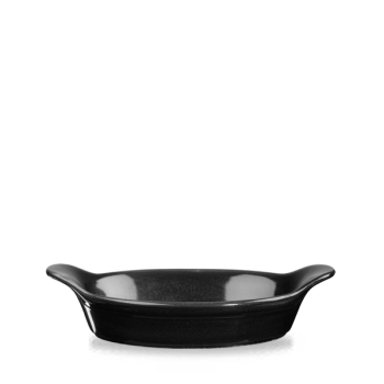 Oynx Black Large Round Eared Dish 7.125Inch x6 Oynx Black Large Round Eared Dish 7.125Inch x6