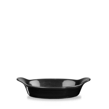 Oynx Black Small Round Eared Dish 6InchX7Inch x6 Oynx Black Small Round Eared Dish 6InchX7Inch x6