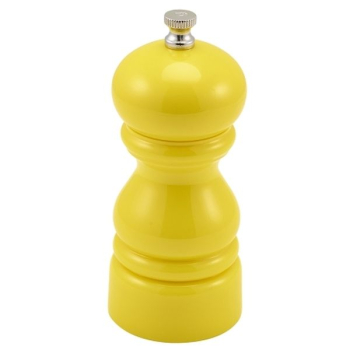 Genware Salt Or Pepper Grinder Yellow 12.7cm