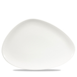 White Triangle Chefs Plate 14x9 3/4" Box 6