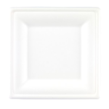 15cm Square Bagasse Plates 4x125