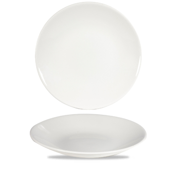 White Profile Deep Coupe Plate 11Inch x12