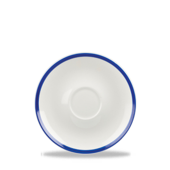 Retro Blue Coupe Saucer 6.25Inch x24