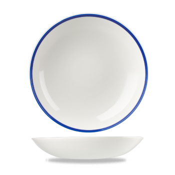 Retro Blue Coupe Bowl 9.75Inch x12