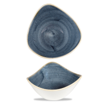Stonecast Blueberry Lotus Triangle Bowl 7.25inch x12 Stonecast Blueberry Lotus Triangle Bowl 7.25inch x12