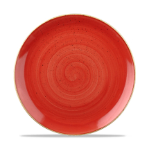 Stonecast Berry Red Evolve Coupe Round Plate 10.25inch x12