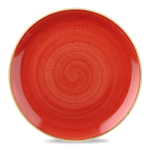 Stonecast Berry Red Coupe Evolve Round Plate 12.75inch x6