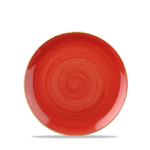 Stonecast Berry Red Evolve Coupe Round Plate 6.5inch x12