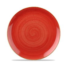 Stonecast Berry Red Evolve Coupe Round Plate 8.67inch x12