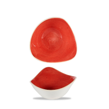 Stonecast Berry Red Lotus Triangle Bowl 6inch x12 Stonecast Berry Red Lotus Triangle Bowl 6inch x12