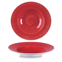 Stonecast Berry Red Profile Wide Rim Bowl Large 10.9inch x12