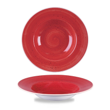Stonecast Berry Red Profile Wide Rim Bowl Med 9.4inch x12
