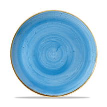 Stonecast Cornflower Blue Coupe Round Plate 10.25inch x12
